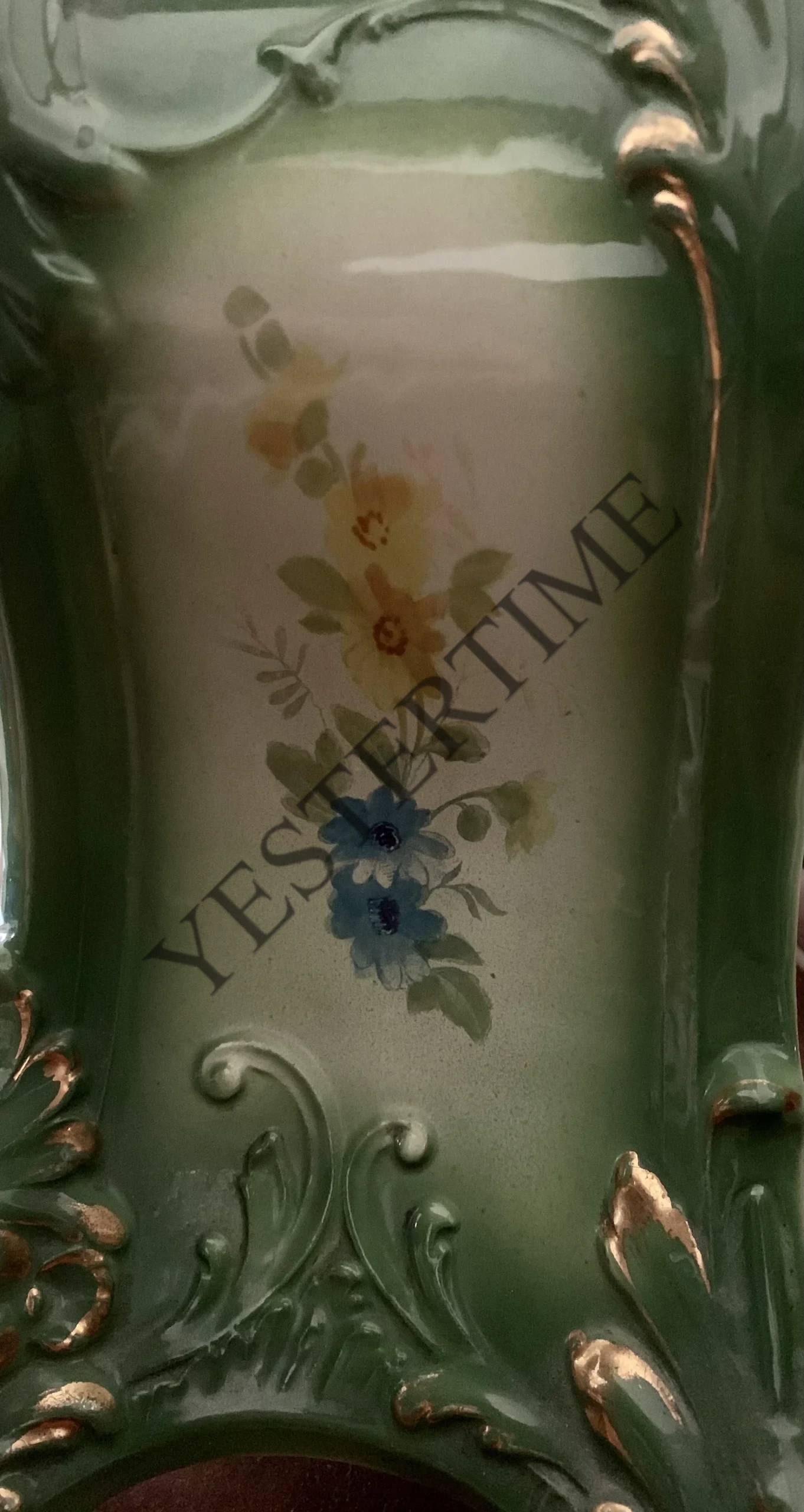 Ansonia Clock Company “Royal Bonn” Porcelain-Cased Mantel Clock, “La Mine” Model - Image 2