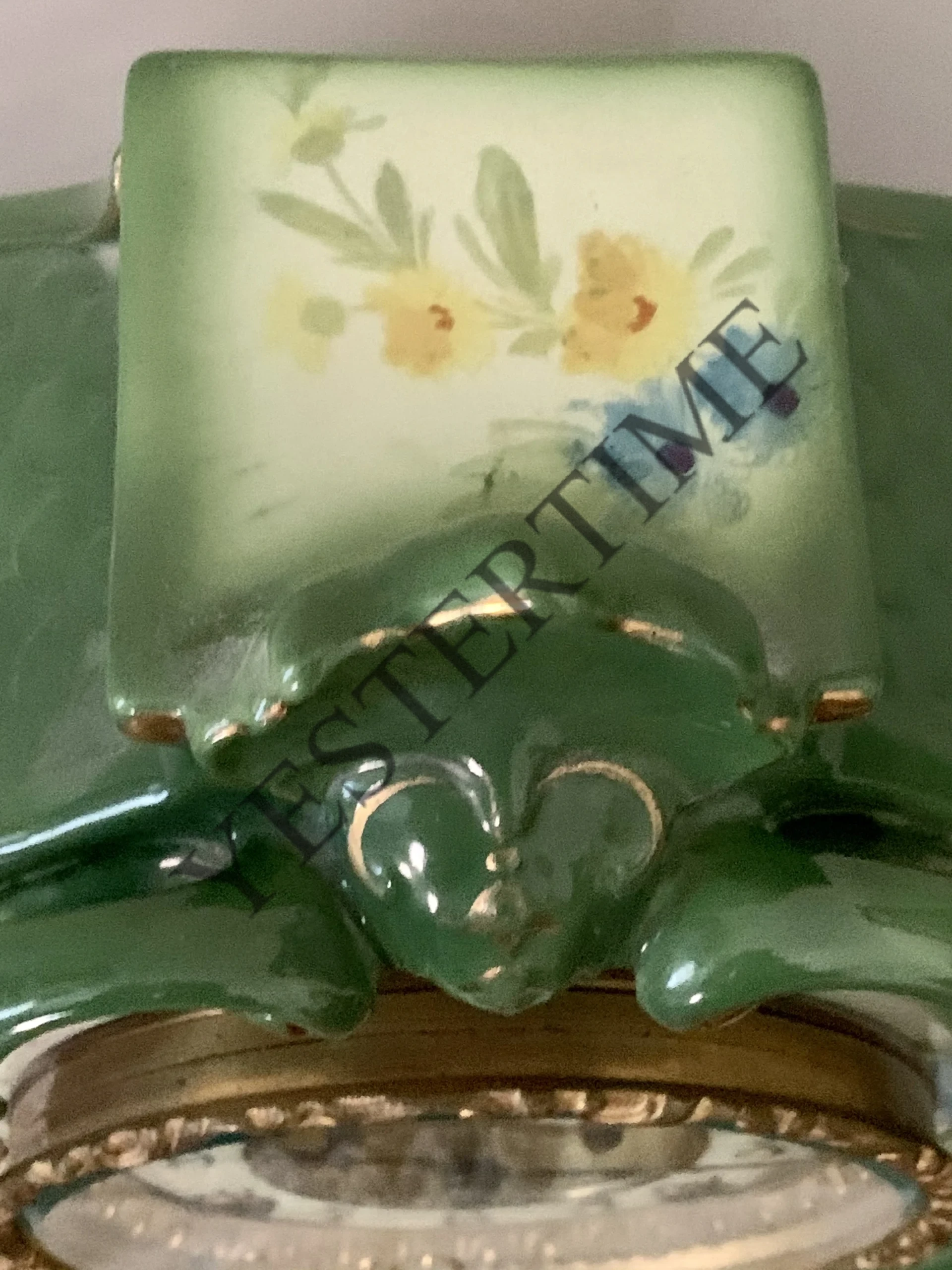 Ansonia Clock Company “Royal Bonn” Porcelain-Cased Mantel Clock, “La Mine” Model - Image 3