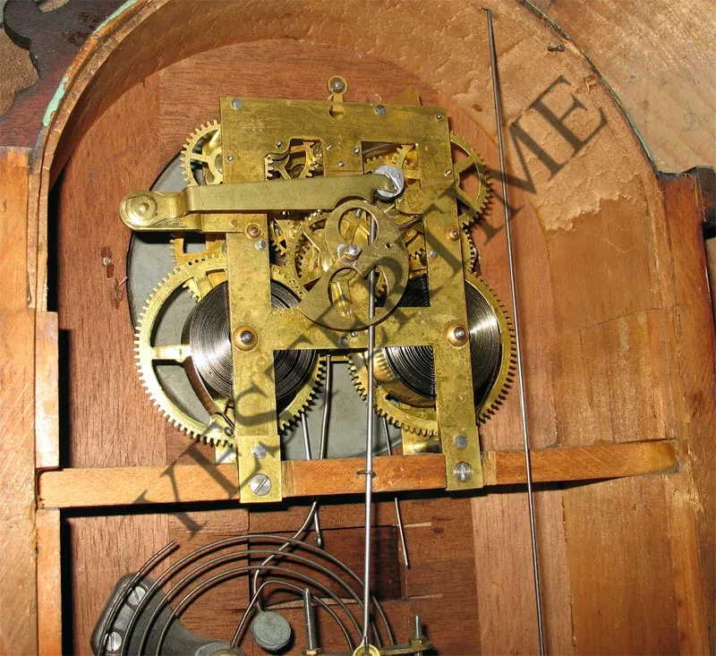 Transition Model Ithaca Hanging Library Double-Dial Calendar Clock - Image 3