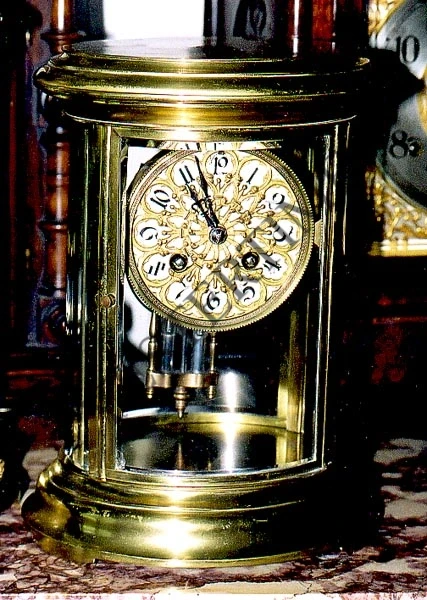 French Oval Crystal Regulator (c. 1890)