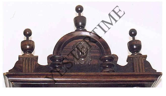 German Walnut-Cased Two-Weight Wall Regulator Clock - Image 4